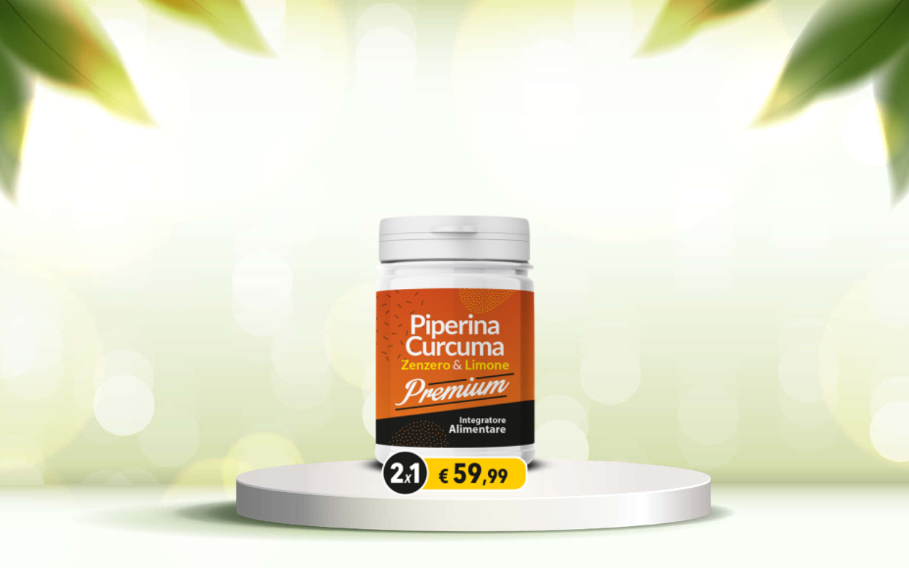 Scopri piperina e curcuma premium per detox naturale e benessere intestinale